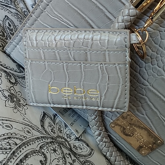 Bebe beige python handbag - Picture 4 of 4